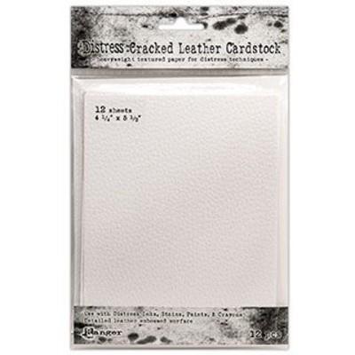 Distress Cracked Leather Cardstock, 4.25" x 5.5"