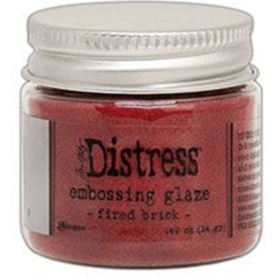 Distress Embossing Glaze, Fired Brick
