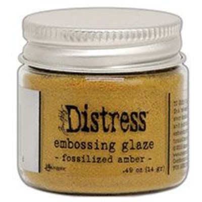 Distress Embossing Glaze, Fossilized Amber