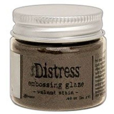 Distress Embossing Glaze, Walnut Stain