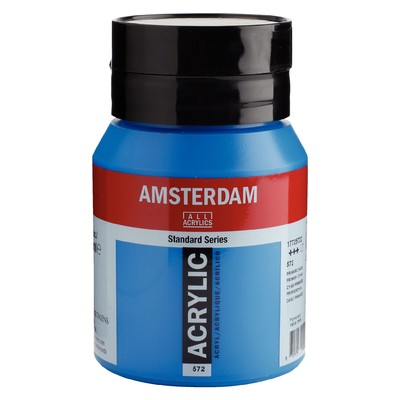Amsterdam Standard Series Acrylic 500ml, Primary Cyan