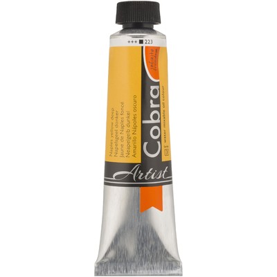 Cobra Artist Water Mixable Oil Color, 223 Nap Yellow Dp (40ml)