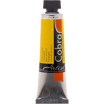 Cobra Artist Water Mixable Oil Color, 275 Primary Yellow (40ml)