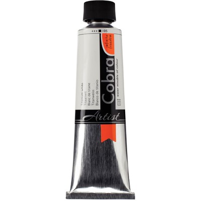 Cobra Artist Water Mixable Oil Color, 105 Titan. White (150ml)
