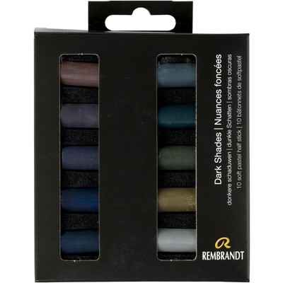 Rembrandt Soft Pastel Micro Set, Dark Shades (10pc)