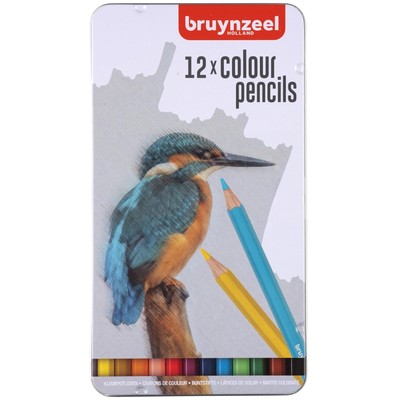 Bruynzeel Color Pencils Tin Set, Bird (12pc)