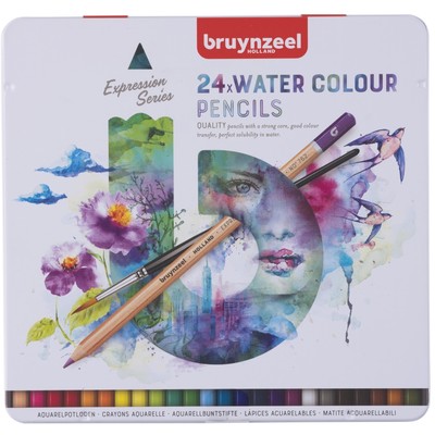 Bruynzeel Expression Watercolor Pencils Tin Set (24pc)