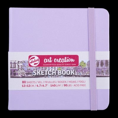Talens Art Creation Sketchbook, Pastel Violet - 12cm x 12cm