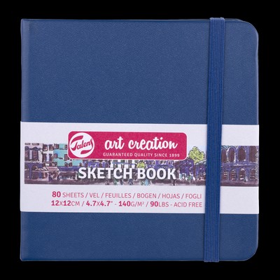 Talens Art Creation Sketchbook, Navy Blue - 12cm x 12cm