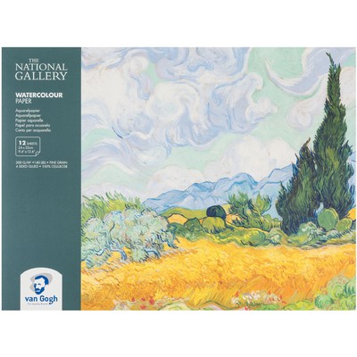 Van Gogh Watercolor Paper Block, National Gallery - 9.4X12.6