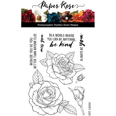 Clear Stamp, Sketchy Roses