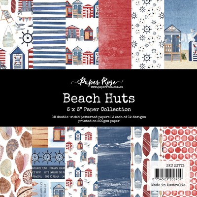 6X6 Paper Collection, Beach Huts