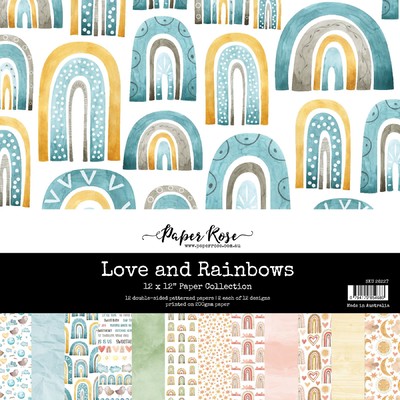 12X12 Paper Collection, Love and Rainbows