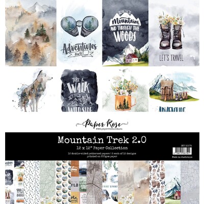 12X12 Paper Collection, Mountain Trek 2.0