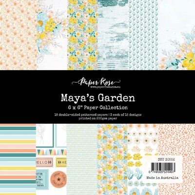 6X6 Paper Collection, Maya's Garden