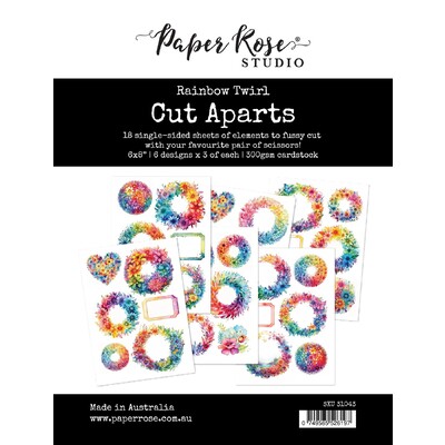 Cut Aparts Paper Pack, Rainbow Twirl