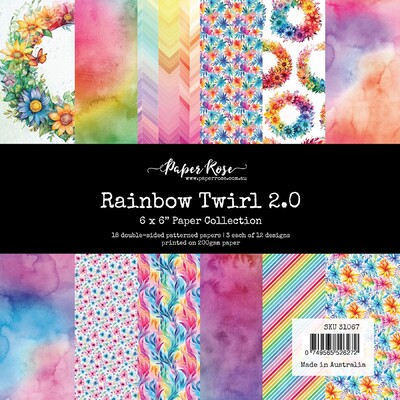 6X6 Paper Collection, Rainbow Twirl 2.0