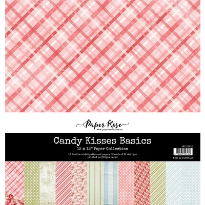 12X12 Paper Collection, Candy Kisses Basics