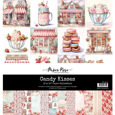 12X12 Paper Collection, Candy Kisses