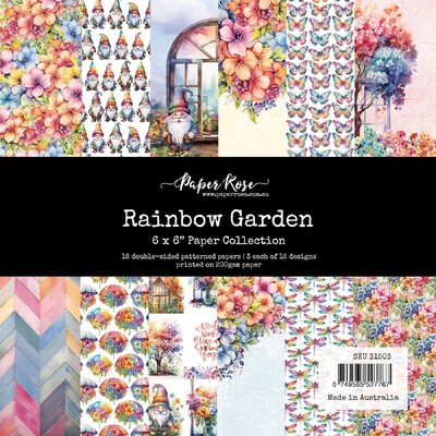6X6 Paper Collection, Rainbow Garden