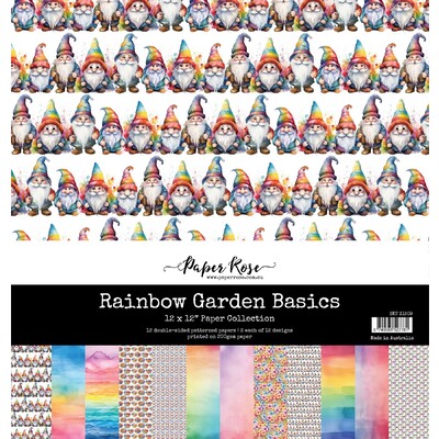 12X12 Paper Collection, Rainbow Garden Basics