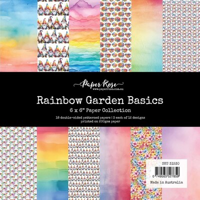 6X6 Paper Collection, Rainbow Garden Basics