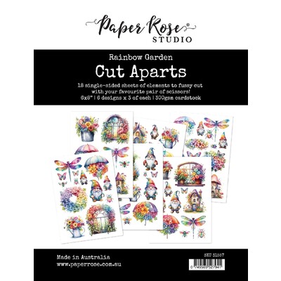 Cut Aparts Paper Pack, Rainbow Garden