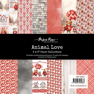 6X6 Paper Collection, Animal Love