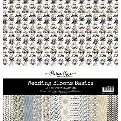12X12 Paper Collection, Wedding Blooms Basics
