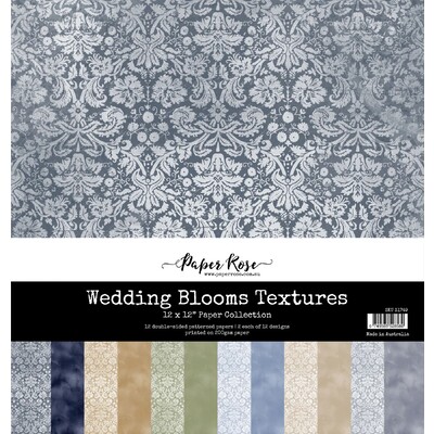 12X12 Paper Collection, Wedding Blooms Textures