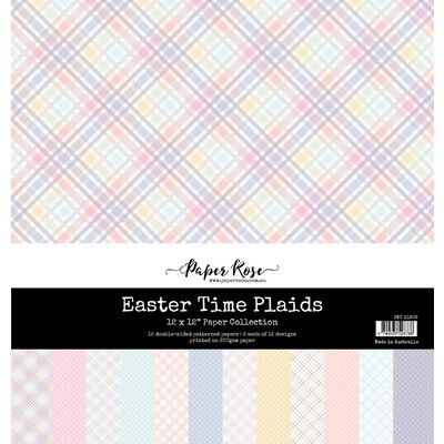 12X12 Paper Collection, Easter Time Plaids