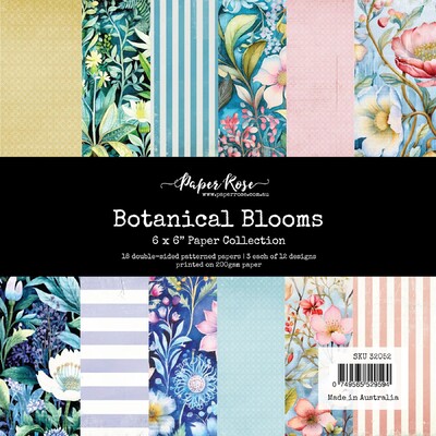 6X6 Paper Collection, Botanical Blooms