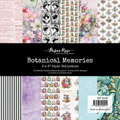 6X6 Paper Collection, Botanical Memories
