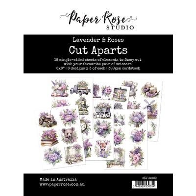 Cut Aparts Paper Pack, Lavender & Roses