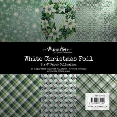 6X6 Paper Collection, White Christmas Foil