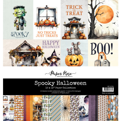 12X12 Paper Collection, Spooky Halloween