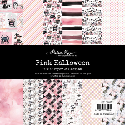 6X6 Paper Collection, Pink Halloween