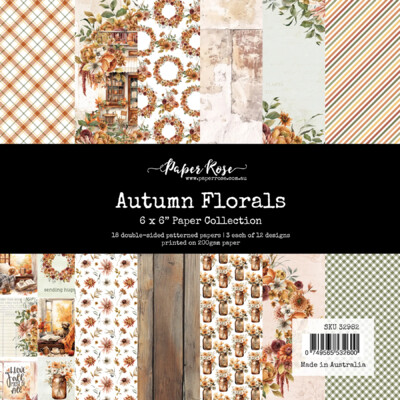 6X6 Paper Collection, Autumn Florals