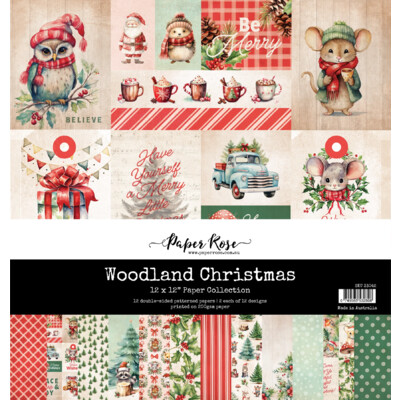 12X12 Paper Collection, Woodland Christmas