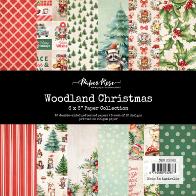 6X6 Paper Collection, Woodland Christmas