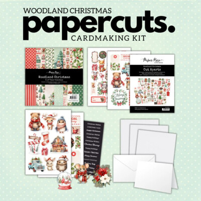 Papercuts Cardmaking Kit, Woodland Christmas