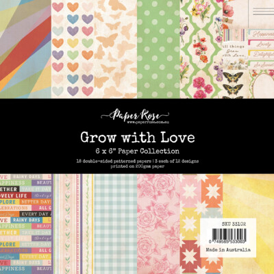 6X6 Paper Collection, Grow with Love