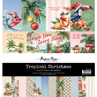 12X12 Paper Collection, Tropical Christmas