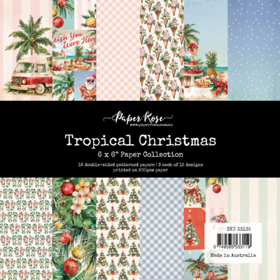 6X6 Paper Collection, Tropical Christmas