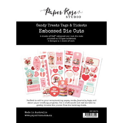 Embossed Die Cuts, Candy Treats Tags & Tickets