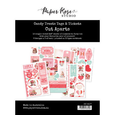 Cuts Aparts Paper Pack, Candy Treats Tags & Tickets