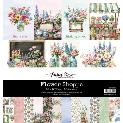 12X12 Paper Collection, Flower Shoppe