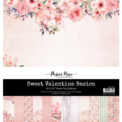 12X12 Paper Collection, Sweet Valentine Basics