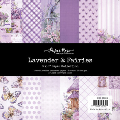 6X6 Paper Collection, Lavender & Fairies