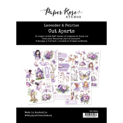 Cut Aparts Paper Pack, Lavender & Fairies